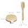 relaxdays Massagebürsten-Set braun Holz, 2 St.