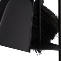 relaxdays Kaminbesteck schwarz, braun, 1 St.