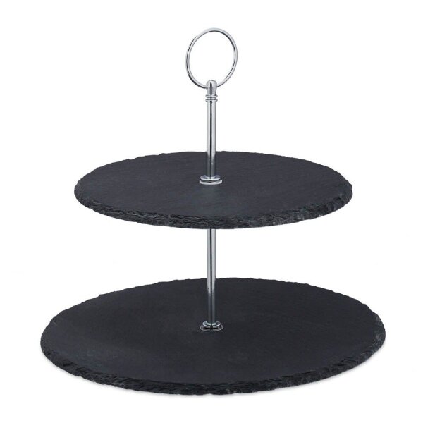 relaxdays Etagere anthrazit 23,0 cm  ( 10030730_0 )
