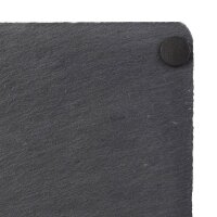 relaxdays Schieferplatten anthrazit 25,0 x 25,0 cm, 6 St.