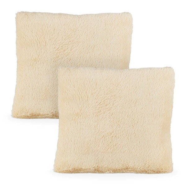 relaxdays Kissen beige 40,0 x 35,0 cm, 2 St.