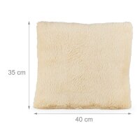 relaxdays Kissen beige 40,0 x 35,0 cm, 2 St.