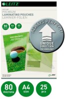 LEITZ Laminierfolien UDT glänzend für A4 80 micron, 25 St.