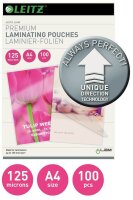 LEITZ Laminierfolien UDT glänzend für A4 125 micron, 100 St.