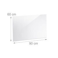 relaxdays Spritzschutz Küche transparent 90,0 x 0,6...