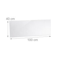 relaxdays Spritzschutz Küche transparent 100,0 x 0,6...