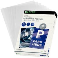 LEITZ Laminierfolien UDT glänzend für A4 250...