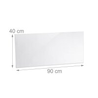 relaxdays Spritzschutz Küche transparent 90,0 x 0,6...