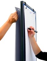 Legamaster mobiles Whiteboard 3in1 PREMIUM PLUS Multiboard 76 x 120 cm grau#!#weiß emaillierter Stahl