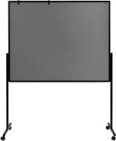 Legamaster mobiles Whiteboard 3in1 PREMIUM PLUS Multiboard XL 150,0 x 120,0 cm grau#!#weiß lackierter Stahl