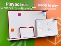 PLAYROOM Regalleiste  Playboard weiß/grau 160,0 x...