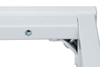 Gürkan Schreibtisch lichtgrau rechteckig, 4-Fuß-Gestell grau 160,0 x 80,0 cm