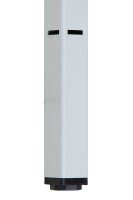 Gürkan Schreibtisch lichtgrau rechteckig, 4-Fuß-Gestell grau 160,0 x 80,0 cm