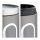 relaxdays Vorratsdose 17,0 cm hoch grau 1,4 l, 1 St.