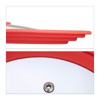 relaxdays Universal-Topfdeckel rot Ø 27,5 cm, 1 St.
