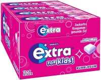 extra® for Kids Bubblegum Kaugummis 12x 8 Dragees, 12...