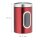 relaxdays Vorratsdose 17,0 cm hoch rot 1,4 l, 1 St.