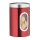 relaxdays Vorratsdose 17,0 cm hoch rot 1,4 l, 1 St.