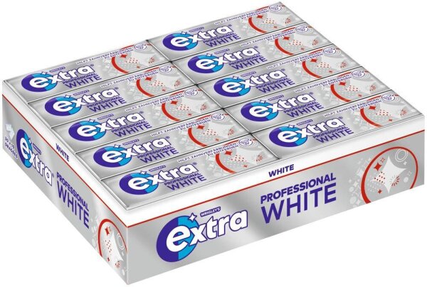 extra® PROFESSIONAL WHITE Kaugummis 30x 10 Dragees, 30 St.