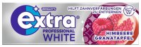 extra® PROFESSIONAL WHITE HIMBEERE GRANATAPFEL Kaugummis 30x 10 Dragees, 30 St.