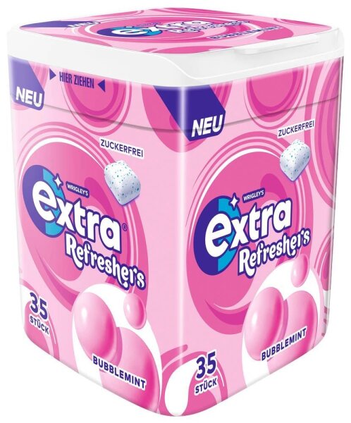 extra® Refreshers BUBBLEMINT Kaugummis 35 Dragees, 1 St.