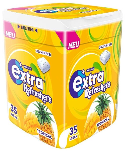 extra® Refreshers TROPICAL Kaugummis 35 Dragees, 1 St.