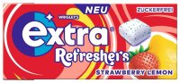 extra® Refreshers STRAWBERRY LEMON Kaugummis 12x 8 Dragees, 12 St.