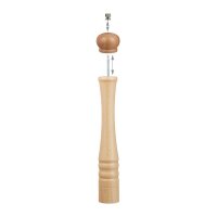 relaxdays Pfeffermühle braun Höhe: 40,0 cm, 1 St.