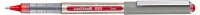 uni-ball eye fine UB-157E Tintenroller silber 0,4 mm, Schreibfarbe: rot, 12 St.