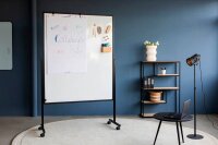 Legamaster mobiles Whiteboard PREMIUM PLUS Multiboard XL 150,0 x 120,0 cm marineblau#!#weiß lackierter Stahl