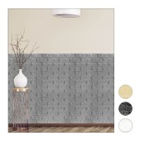 10 relaxdays Wandpaneele selbstklebend, grau 70,0 x 78,0 cm  ( 10026763_1061 )
