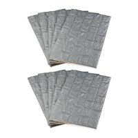 10 relaxdays Wandpaneele selbstklebend, grau 70,0 x 78,0 cm  ( 10026763_1061 )