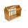 relaxdays Zeitungsständer 10015644_0 braun Bambus, DIN A4 quer, 1 St.
