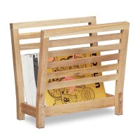 relaxdays Zeitungsständer 10020656_0 braun Holz, DIN...