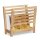 relaxdays Zeitungsständer 10020656_0 braun Holz, DIN A4, 1 St.