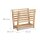 relaxdays Zeitungsständer 10020656_0 braun Holz, DIN A4, 1 St.