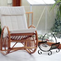 relaxdays Kaminholzkorb schwarz 33,0 x 38,0 x 40,0 cm, 1 St.