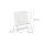relaxdays Zeitungsständer 10022511_55 silber Metall, DIN A4 quer, 1 St.