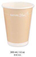 NATURE Star Einweg-Kaffeebecher 300 ml, 50 St.  ( 4038123 )