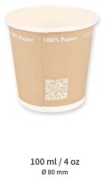 NATURE Star Einweg-Kaffeebecher Only Paper braun,...
