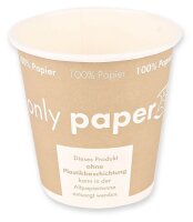 NATURE Star Einweg-Kaffeebecher Only Paper braun,...