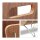 relaxdays Zeitungsständer 10021238_0 braun Holz, DIN A4 quer, 1 St.