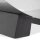 relaxdays Kaminholzkorb silber, schwarz 41,0 x 33,0 x 16,0 cm, 1 St.