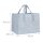 relaxdays Kaminholztasche 50,0 l hellgrau 43,0 x 36,5 x 34,5 cm, 1 St.