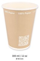 NATURE Star Einweg-Kaffeebecher Only Paper 300 ml, 50 St....