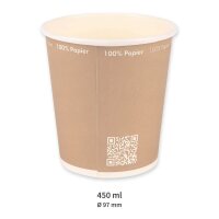 NATURE Star Einweg-Suppenbecher Only Paper braun,...