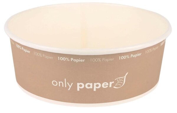 NATURE Star Einweg-Salatschalen Only Paper braun, weiß 1,3 l, 50 St.