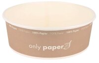 NATURE Star Einweg-Salatschalen Only Paper braun,...