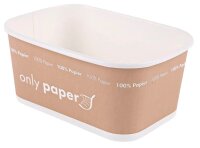 NATURE Star Einweg-Menüschalen Only Paper braun,...