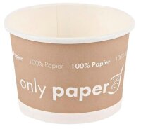 NATURE Star Einweg-Suppenbecher Only Paper braun,...